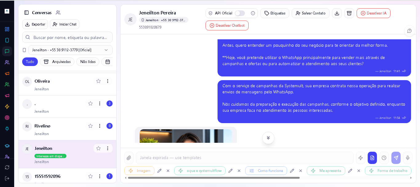Central de atendimento da FutureFlow